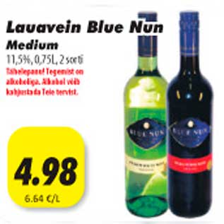 Allahindlus - Lauavein Blue Nun Medium 11,5%,0,75l, 2sorti