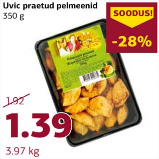 Allahindlus - Uvic praetud pelmeenid 350 g