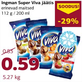 Allahindlus - Ingman Super Viva jäätis