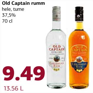 Allahindlus - Old Captain rumm hele, tume 37,5% 70 cl