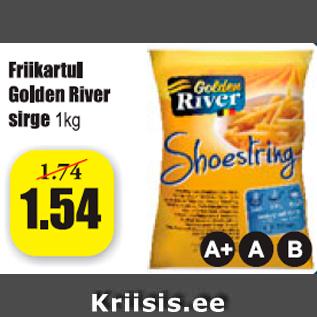 Allahindlus - Friikartul Golden River sirge 1 kg