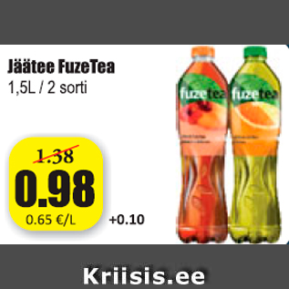 Allahindlus - Jäätee Fuze Tea