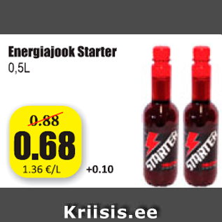 Allahindlus - Energiajook Starter 0,5 l