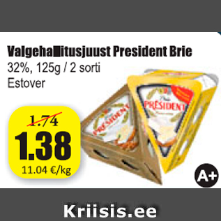 Allahindlus - Valgehallitusjuust President Brie