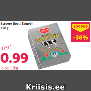 Allahindlus - Estover Eesti Taluvõi 150 g