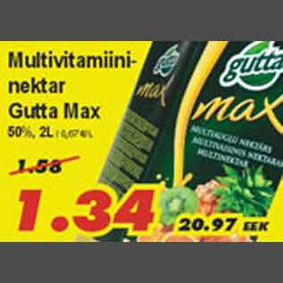 Allahindlus - Multivitamiininektar Gutta Max