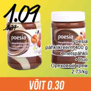 Allahindlus - Poesia pähklikreem, 400 g • metspähkli • Duo