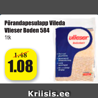 Allahindlus - Põrandapesulapp Vileda Vlieser Boden 584 1 tk