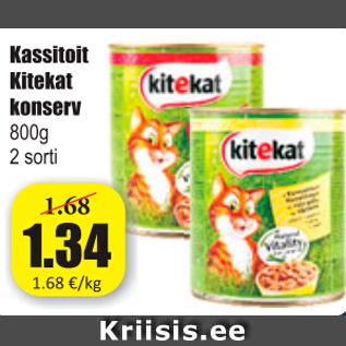 Allahindlus - Klassitoit Kitekat konserv