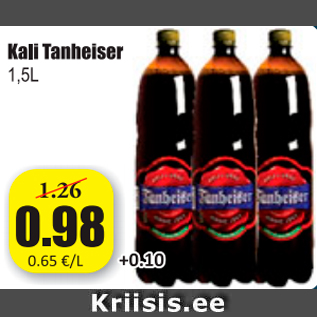 Allahindlus - Kali Tanheiser 1,5 L