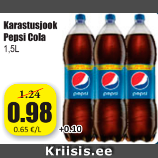 Allahindlus - Karastusjook Pepsi Cola 1,5 L