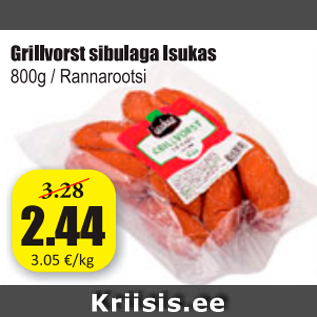 Allahindlus - Grillvorst sibulaga Isukas