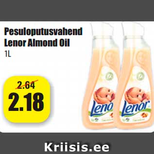 Allahindlus - Pesuloputusvahend Lenor Almond Oil 1L