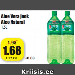 Allahindlus - Aloe Vera jook Aleo Natural 1,5L