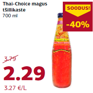 Allahindlus - Thai-Choice magus tšillikaste 700 ml