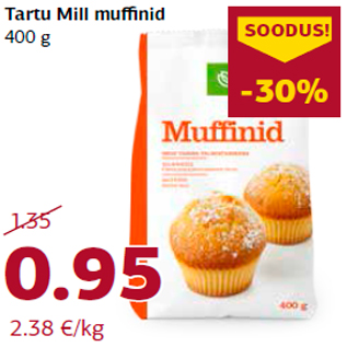 Allahindlus - Tartu Mill muffinid 400 g