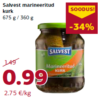 Allahindlus - Salvest marineeritud kurk