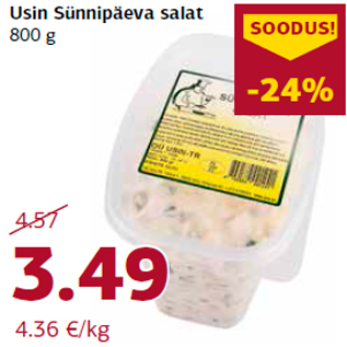 Allahindlus - Usin Sünnipäeva salat 800 g