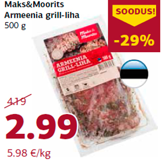 Allahindlus - Maks&Moorits Armeenia grill-liha 500 g