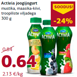 Allahindlus - Activia joogijogurt