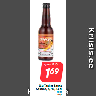 Allahindlus - Õlu Tanker Sauna Session, 4,7%, 33 cl