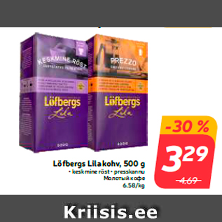 Allahindlus - Löfbergs Lila kohv, 500 g