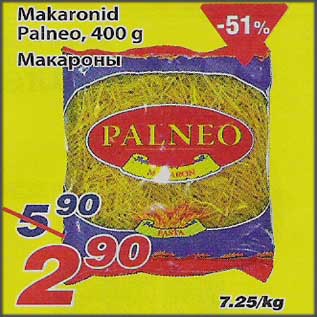 Allahindlus - Makaronid Palneo