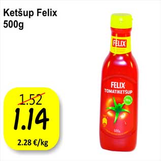 Allahindlus - Ketšup Felix 500g