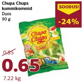 Allahindlus - Chupa Chups kummikommid