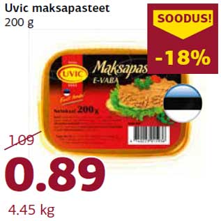 Allahindlus - Uvic maksapasteet