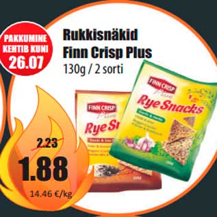 Allahindlus - Rukkisnäkid Finn Crisp Plus