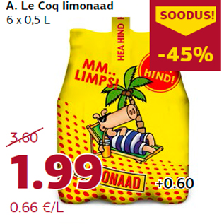 Allahindlus - A. Le Coq limonaad