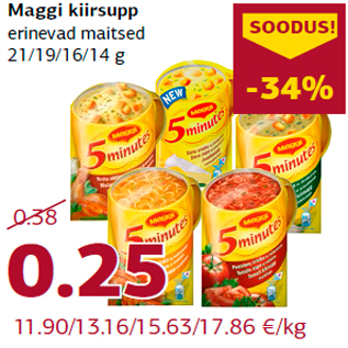 Allahindlus - Maggi kiirsupp