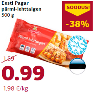 Allahindlus - Eesti Pagar pärmi-lehttaigen 500 g