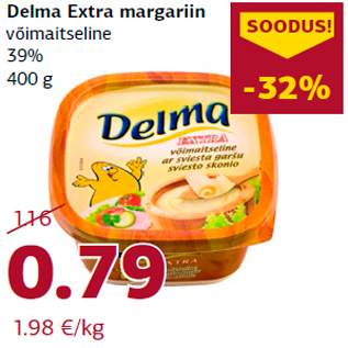 Allahindlus - Delma Extra margariin