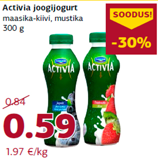 Allahindlus - Activia joogijogurt