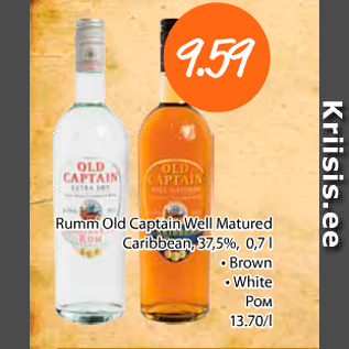 Allahindlus - Rumm Old Captain Well Matured Caribbean