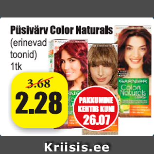 Allahindlus - Püsivärv Color Naturals