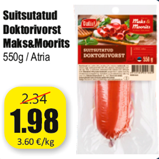 Allahindlus - Suitsutatud Doktorivorst Maks&Moorits