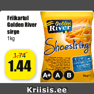 Allahindlus - Friikartul Golden River sirge 1kg