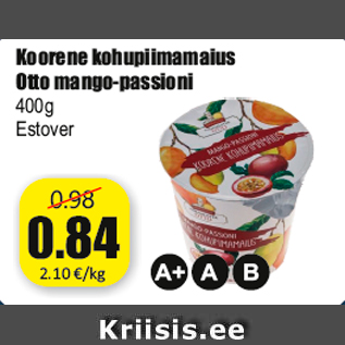 Allahindlus - Koorene kohupiimamaius Otto mango-passioni 400g