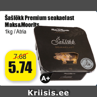 Allahindlus - Šašlõkk Premium seakaelast Maks&Moorits