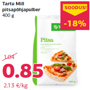 Allahindlus - Tartu Mill pitsapõhjapulber 400 g