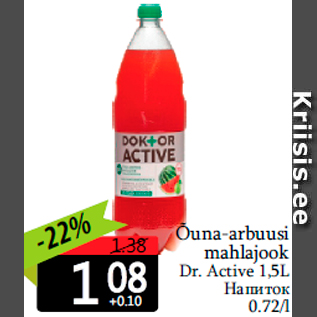 Allahindlus - Õuna-arbuusi mahlajook Dr. Active 1,5L