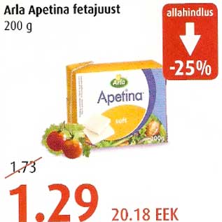 Allahindlus - Arla Apetina fetajjust