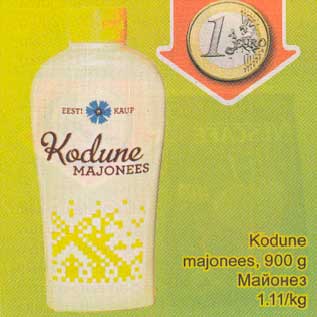 Allahindlus - Kodune majonees, 900 g