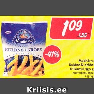 Allahindlus - Maahärra Kuldne & Krõbe friikartul, 750 g