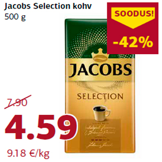 Allahindlus - Jacobs Selection kohv 500 g