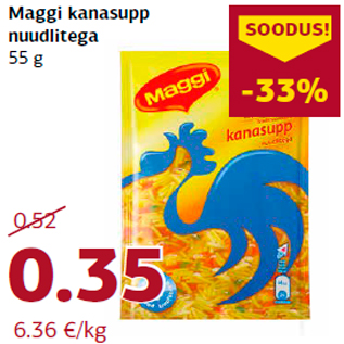 Allahindlus - Maggi kanasupp nuudlitega 55 g