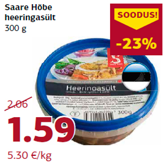 Allahindlus - Saare Hõbe heeringasült 300 g